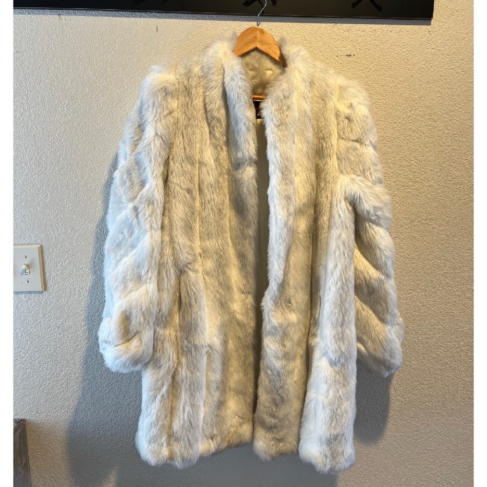 Jordache Cream Teddy Jacket Plush Faux Fur